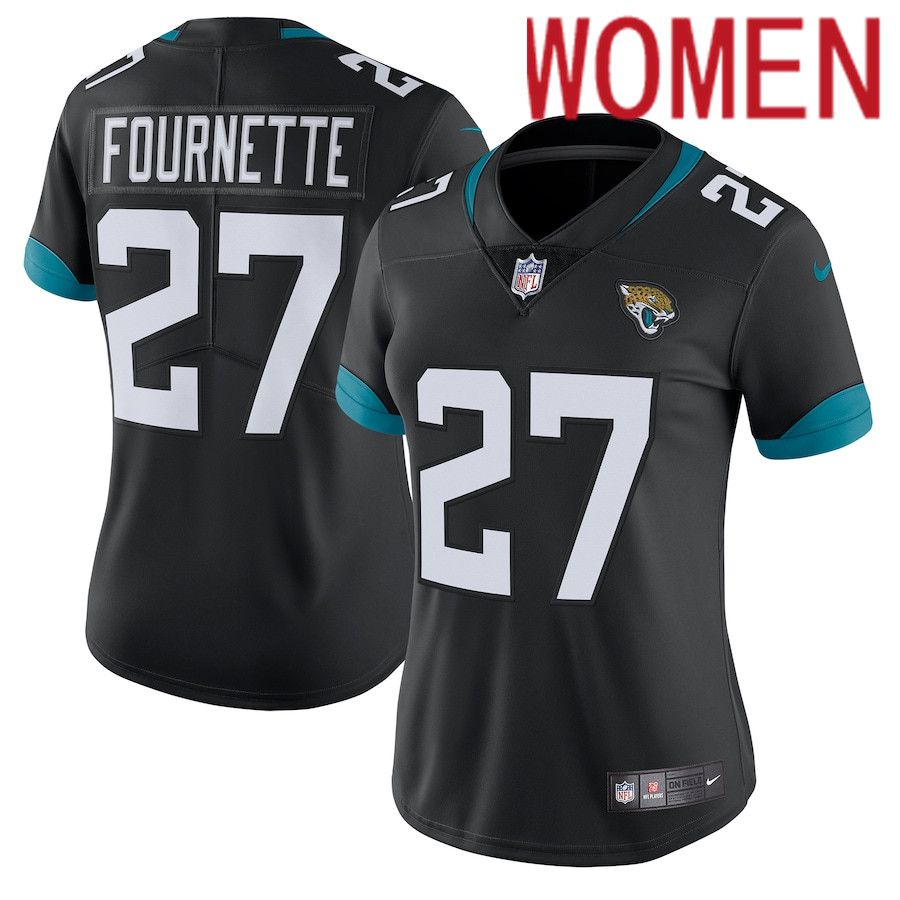 Women Jacksonville Jaguars #27 Leonard Fournette Nike Black Vapor Untouchable Limited NFL Jersey